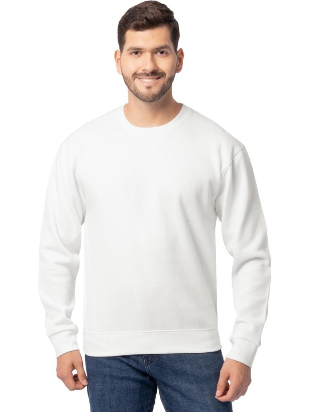 Cozy Eversoft Fleece Crewneck Sweatshirt for Men, Moisture-Wicking & Breathable